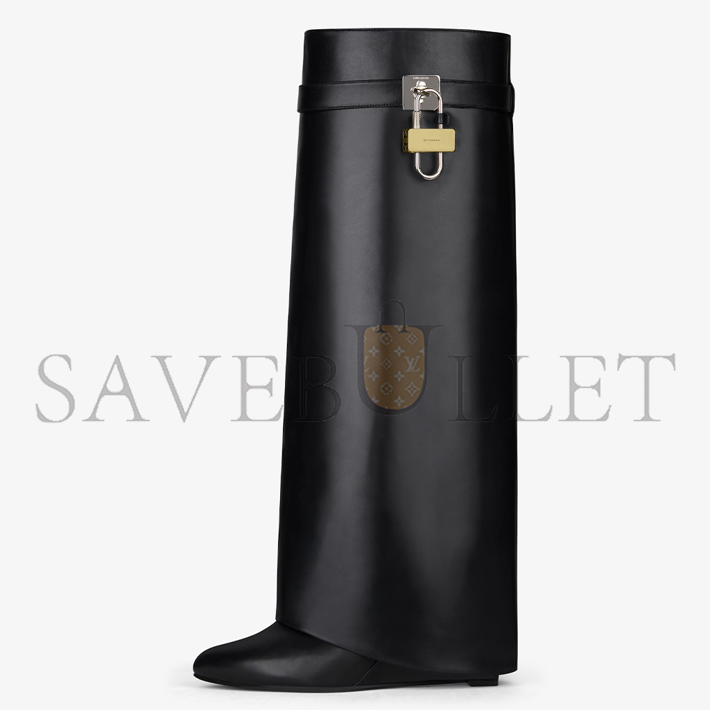 GIVENCHY SHARK LOCK BOOTS IN LEATHER BE702NE1NG-001 GIVENCHY SHARK LOCK BOOTS IN LEATHER BE702NE1NG-001
